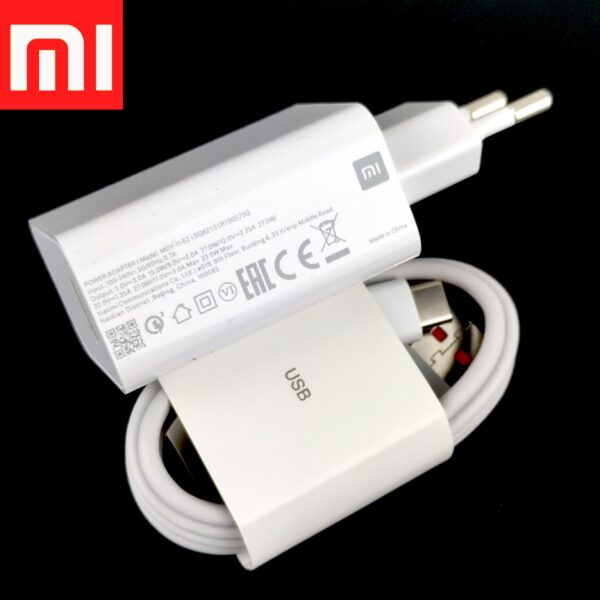 Xiaomi Mi 33W Turbo Fast Charger 10 MDY-11-EZ Xiaomi Charger 33W Type C Cable Quick Turbo